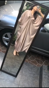 KAFTAN SATIN FASHION MUSLIM // ATASAN WANITA MUSLIMAH // KAFTAN DRESS POLOS KEKINIAN // FASHION MUSLIM