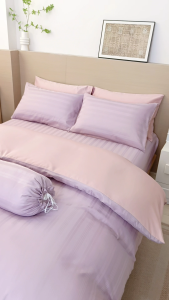 MAKKO Hotel Collection Silk Blend Fitted Bedsheet with Pillow and Bolster Case | Quilt Cover Sold Separately