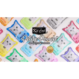 Kit Cat Petite Pouch Wet Food 70g Grain Free Complete Balanced Nutrition Formula Vitamins Minerals