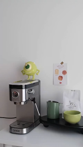 Pembuat Mesin Espresso 20Bar & Tongkat Uap Pembuih Susu Profesional Cappuccino