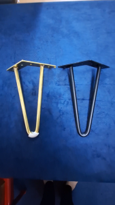 (2-ROD) 8/12/16/28" PER PCS HAIRPIN SOFA METAL LEG BAR TABLE COFFEE TABLE SIDE TABLE SOLID DIY PERABOT KAKI (JE-313)