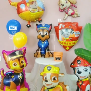 Bong Bóng Hình Chó Cứu Hộ Chó Đốm Chó Cảnh Sát Trang Trí Sinh Nhật Cho Bé Trai Bé Gái MBBDecor
