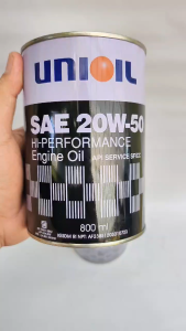 3 PCS OLI MESIN UNIOIL 800 ML 20W-40 ORIGINAL COCOK UNTUK MESIN MOTOR MOBIL ORIGINAL