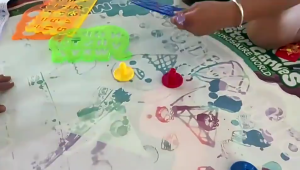 Water Doodle Mat Kids Drawing Mat Toddlers Educational Toys for Neon Color Mat Doodle Board Children Drawing Mat