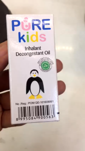 Pure Baby Inhalant Decongestant Oil - 10mL - Lemon Geranium Original - Zeus / inhalant tungku
