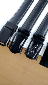 IKAT PINGGANG PRIA RELL GESPER MEWAH FULL BLACK - 445+DFG-40 - F0216+DFG-40