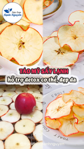Táo mỹ thái lát sấy lạnh 1kg không đườngpha trà detox - Thảo Dược Hạnh Nguyên