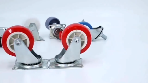 roda merah hidup 2 inchi satu set 4pcs roda Caster merah hidup