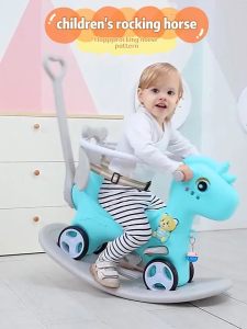 Rocking Horse For Kids 2in1 Rocking Horse Rider Push Car Balance Car Rocker Pony Trojan Toys Kid Gift