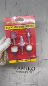 Mata Batu Osco Mounted stone Gerinda BISON 5 pcs