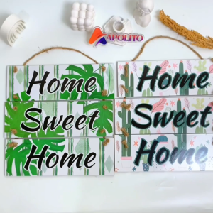 HIASAN DINDING GANTUNG SIGN HOME SWEET HOME RENTENG 3 KAMAR DEKORASI RUMAH WALL DECOR