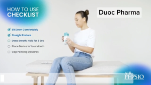 Thiết Bị Tập Thở Hỗ Trợ Hô Hấp Phổi Airphysio Trad Manual Nhập Khẩu Từ Úc