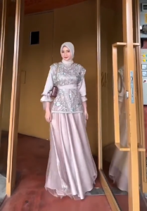 FALERIE DRESS BAJU KONDANGAN BAHAN ARMANY SILK BAJU BRIDESMAID BAJU LAMARAN DRESS KEKINIAN LD 105-120 TERMURAH