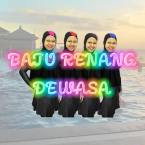 Baju Renang Wanita Model Diving Pendek Size Jumbo