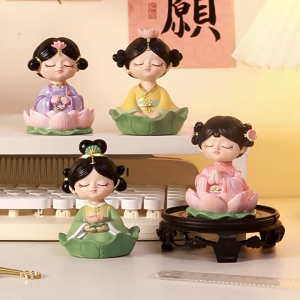 Pajangan Chinese Little Girl Ornament Dekorasi Meja Mobil Lucu Unik Imut