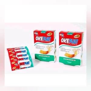 Okeplast Box Isi 100 Lembar - 1 Dus Isi 100 Lembar Plester/Perban Luka