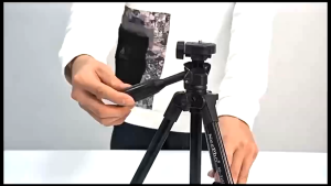 SATA F-3160T Universal Tripod Mount Adapter Cell Phone Clipper Holder Vertical Tripod