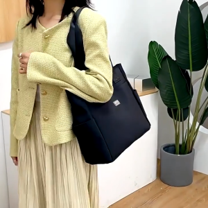 cicishopp พร้อมส่ง กระเป๋าสะพายไหล่ ผ้าไนล่อน ทรง tote สําหรับใส่ไปทํางาน