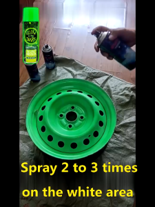 Fluorescent green spray paint 100x Super reflective paint for motors glossy neon glow paint for car spray paint undercoat paint waterproof High temperature resistance does not fall off
