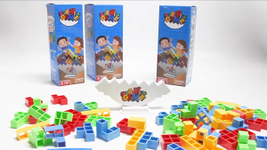 Childrens Swinging Stacked High Tetris Block Tabletop Game Puzzle Toy Educational Toys Balance Block Parent-child Interaction Toy