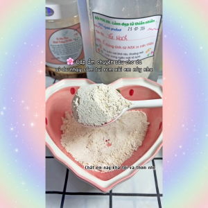 Bột yến mạch xay mịn nguyên chất đắp mặt giúp dưỡng ẩm sáng da kiềm dầu giảm mụn mờ thâm