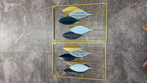 40*60cm Hiasan Dinding Gold / Gantungan Dinding Gold / Dekorasi Dinding Gaya Nordic/ Hiasan Dinding Daun Emas Nordic