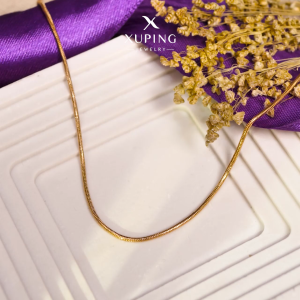 Xuping Kalung Emas Motif Belut Bulat Aksesoris Wanita 0111421215