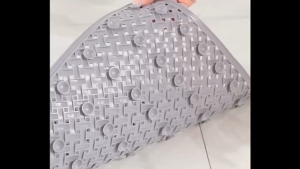 Bathroom Floor Mat Double Sided Non-slip Suction Bath Mat Anti slip Mat Bathroom door mat Bathtub rubber mat shower mat Hollow Floor Mat strong suction cup quick dry Woven hole rapid draine Foot massage 36*69cm cr matting floor rubber matting maka