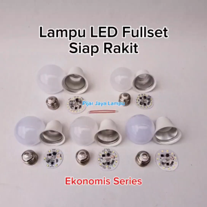 Paket Lampu LED Ekonomis Full Set Siap Rakit 5 7 9 12 15 18 20 25 30 40 Watt LED Rakit Sendiri