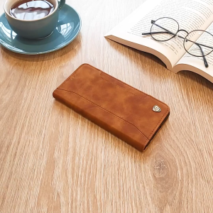 Case hp Vivo v30e v30 v30pro CASEON FLIP WALLET CARD SLOT LEATHER CASE C001