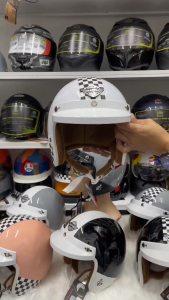 Mũ Bảo Hiểm 3/4 Đầu NAPOLI Kiểu Nhật /Bảo Hành 12 Tháng.