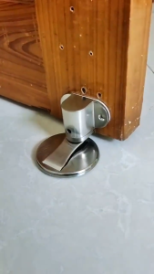 Stainless Steel Door Stopper Magnetic Door Holder Toilet Glass Door Hidden Doorstop Furniture Hardware 4 Colors