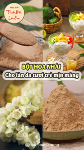 Bột hoa nhài 100g bột hoa lài nguyên chất thơm mịn dùng pha uống đắp mặt dưỡng da - Lãn Ông