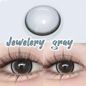 คอนแทคเลนส์ บิ๊กอายสีเทา Contact Lens รายเดือน INK Blue 14.5mm