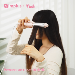 Simplus Mini Catokan Rambut Pelurus Pengeriting Rambut 28mm 2 Fungsi Lurus Bergelombang Tidak Merusak Rambut Tahan Lama