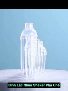 [HCM] Bình Lắc Shaker Nhựa 350ML - 530ML - 700ML - 1000 ML ( Đã bao gồm nắp )-Joyee