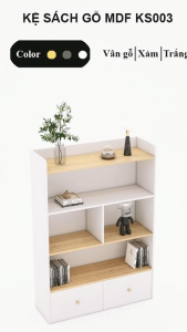 FREESHIP HCM - Kệ Sách Gỗ MDF Tatana KS003 – có thiết kế theo yêu cầu khách hàng