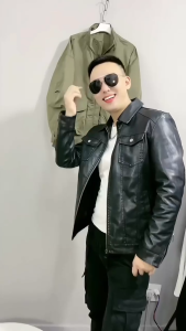 Áo Khoác Da Nam Cổ Vest Lót Lông Cao Cấp FS Pigofashion Adn32