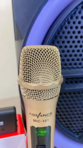 Advance Mic-101 V3 Personal Microphone Wireless | Mikrofon Karaoke Profesional Dengan Charger Type-C