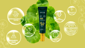 NPURE Sunscreen Kulit Kering Jerawat SPF 50+ Cica Beat The Sun MATTE / GLOW Untuk Ibu Hamil dan Anak