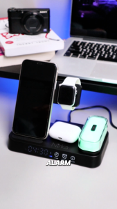 Hectro Neerka - 5 in 1 iPhone Android Universal Fast Wireless Charging Station - Wireless Charging Dock - 13