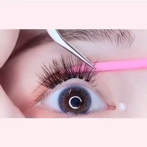 【 Ready Stock + Free gift 】10D C Curl Individual False Eyelash Extension Pure Natural Style High Quality Lashes Pink for Natural Grafting