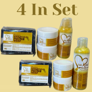 4 In 1 Set SkinReset 50ml/100ml (Peeling Lotion+Charcoal Soap+10gSBC+10gMMC)