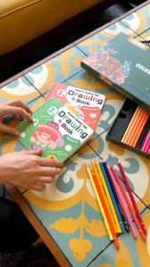 Buku Menggambar Drawing Book Set 4in1 & Alat Menggambar Groove Control