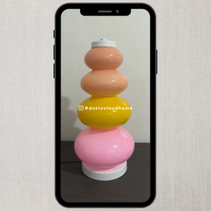 Dusty Cloud Home Stacked Candy Table Lamp