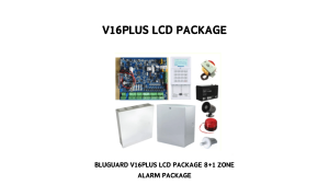 Bluguard Security Burglar Wired Alarm V16+ V16N V16 LCD Package 8 +1 Zone 9 Item Suit Home Shop use BLU-V16+LCD-SP01 V16PLUS LCD PACKAGE
