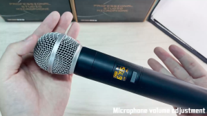 Mikrofon Mikrofon Karaoke Nirkabel Profesional Set Mikrofon Ganda Gratis SM-58 UHF