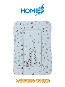 HOMIE Water Resistant Diaper Changing Pad W50xL70x3cm and U-Shape /Extra Comfort/Baby Waterproof Changing Mat/Easy wipe clean