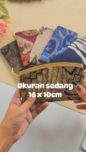 Souvenir Dompet Motif Batik Ukuran 16x10cm Harga Murah