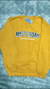 Crewneck Amsterdam Logo Pull Bordir Premium Distro Hing Quality